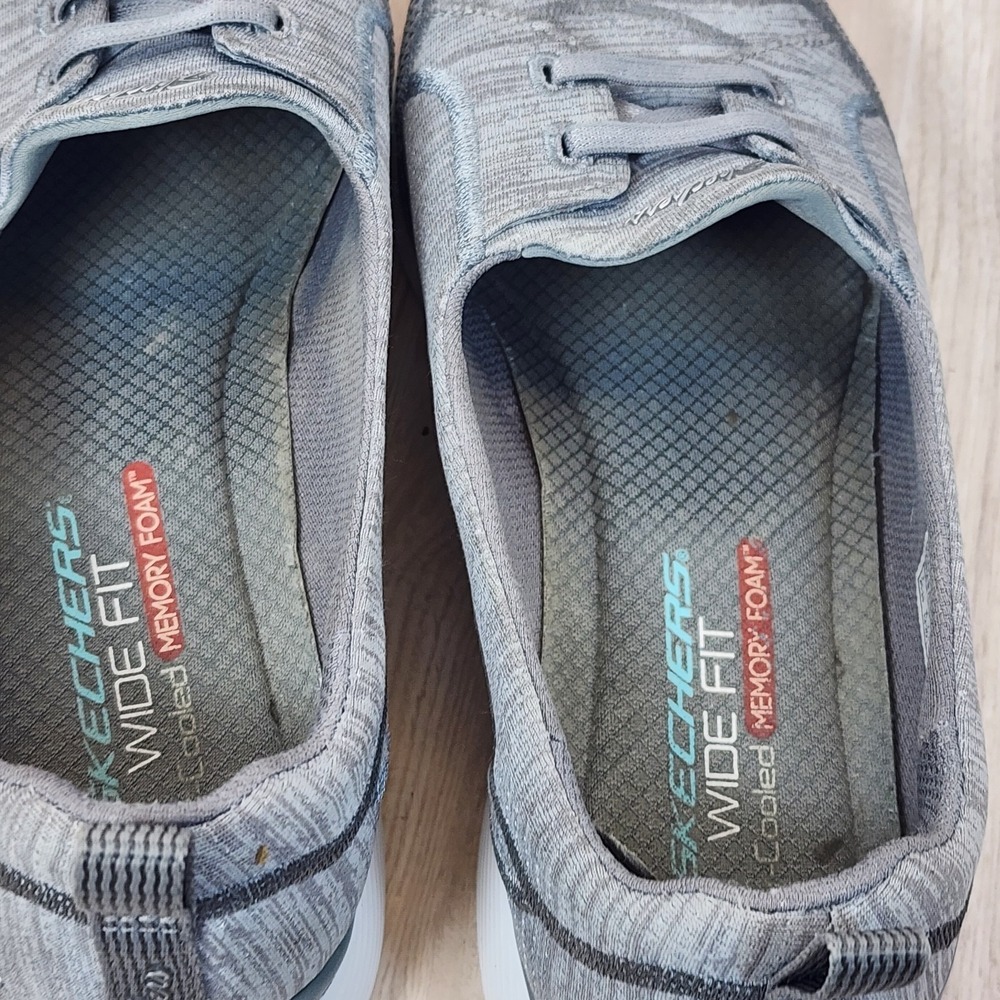 Skechers Microburst 2.0 Slip On Topnotch  Womens Size  8 Gray  Memory Foam - Picture 7 of 10
